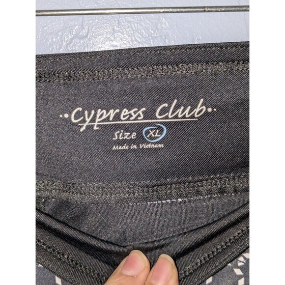 Cypress Club Womens Geometric Print Skorts XL Black & White Polyester Blend - Picture 3 of 9